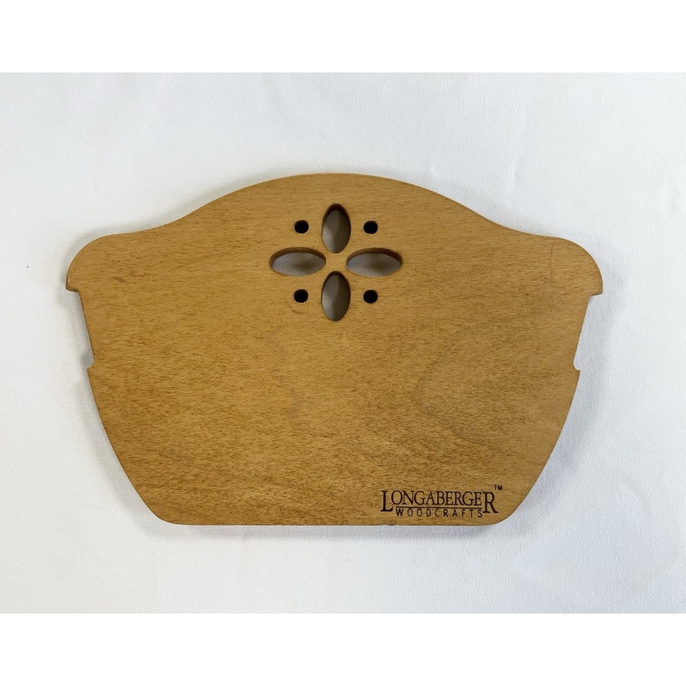 Longaberger Woodcrafts Bread Basket Wood Divider #50008 Flower Cutout 7.5x5